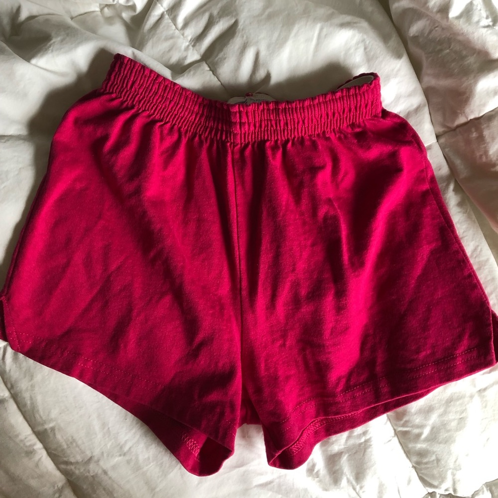 Pink Soffe shorts - youth L